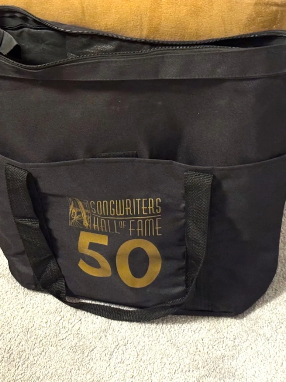 Songwriters Hall of Fame 50th Anniversary Black Tote Bag – 2019 – Rare